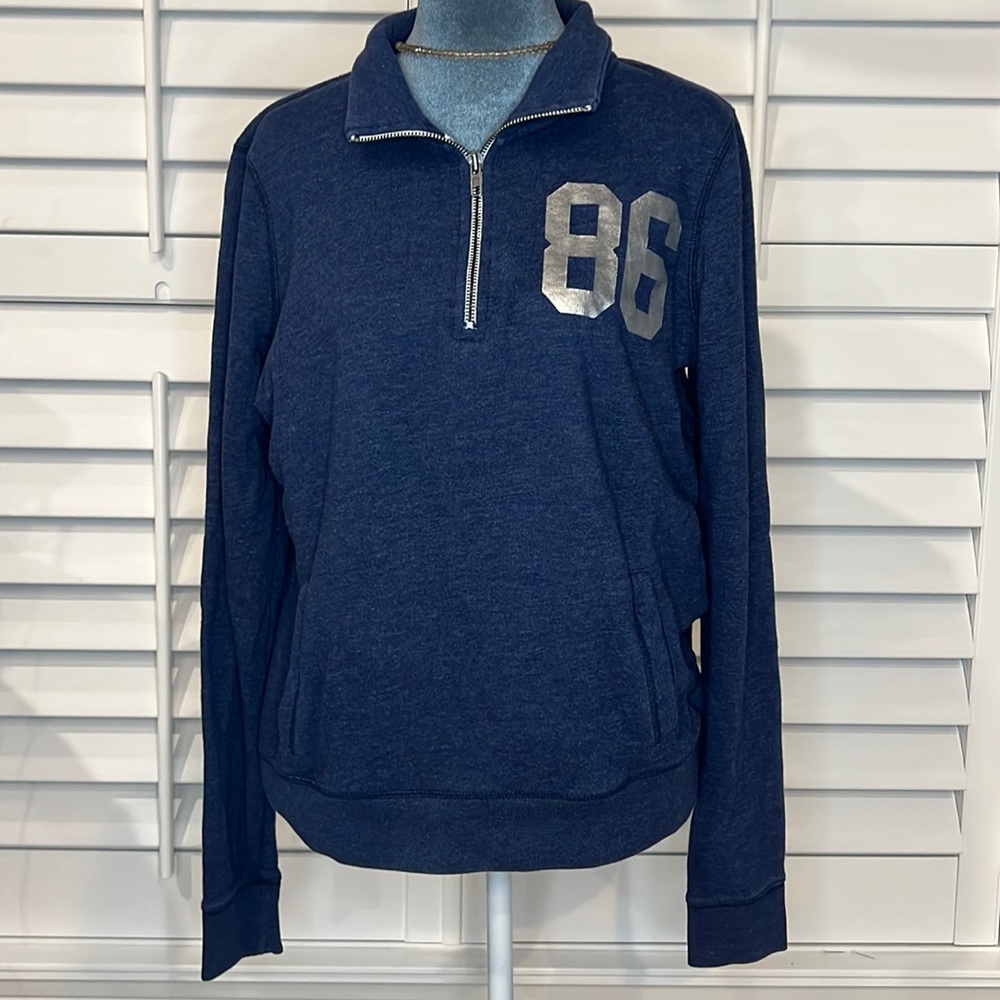 Pink 1/4 zip sweatshirt